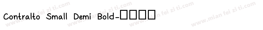 Contralto Small Demi Bold字体转换
